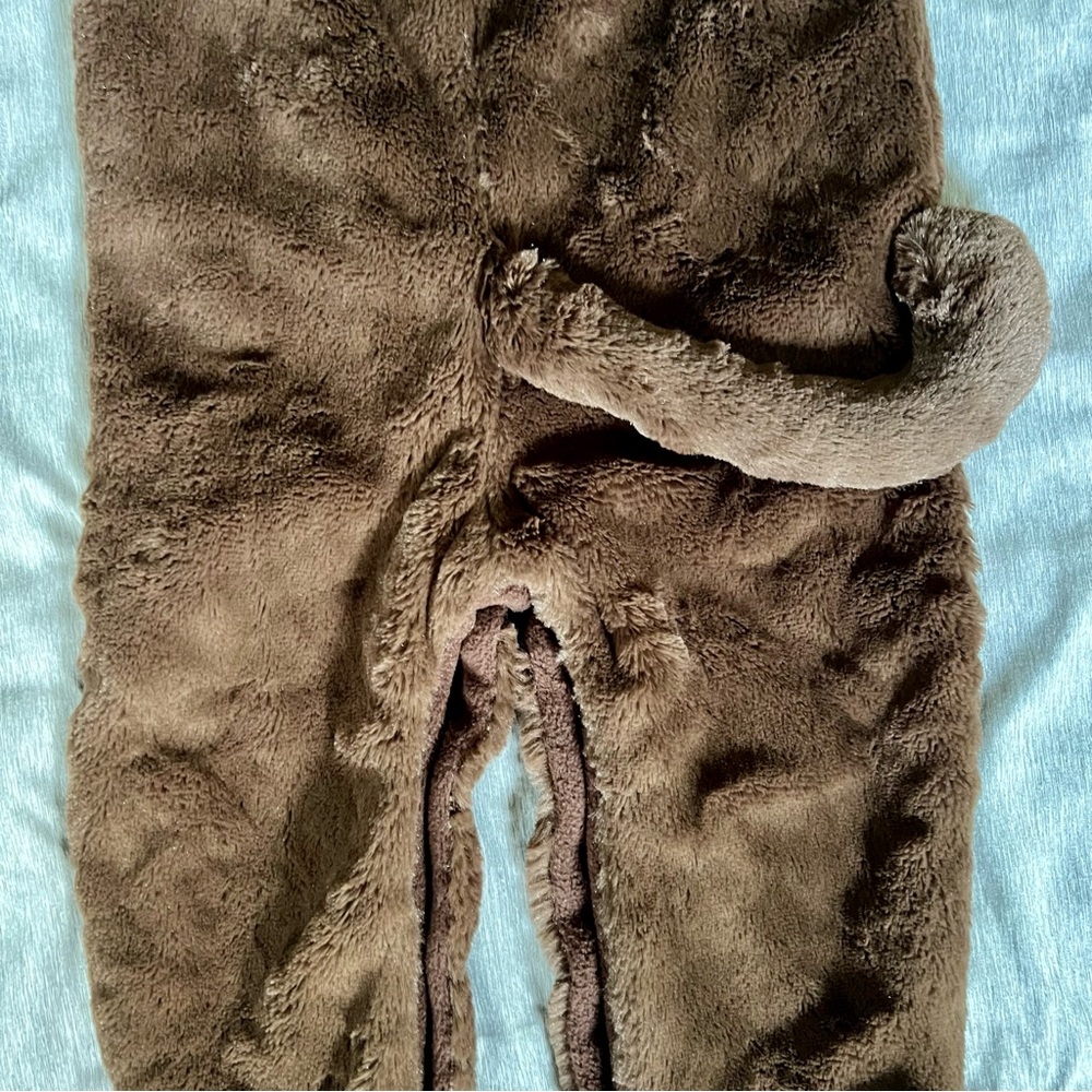 Pottery Barn Kids Plush Monkey Costume Toddler 12-24 Months Easy Snap Cozy - Picture 5 of 7